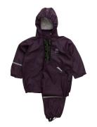 CeLaVi Basic Rainwear Set -Solid Pu Lila