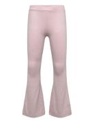 Lindex Trousers Flare Lurex Rib Rosa