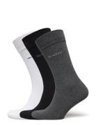 GANT Soft Cotton Socks 3-Pack Grå