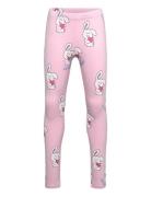 Lindex Leggings Br Aop Bunnies Rosa