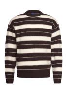 Jack & J S Jorollie Stripe Knit Crew Neck Ln Multi/patterned