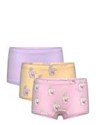 Lindex Boxer 3 Pack Fluffy Rabbit Multi/patterned