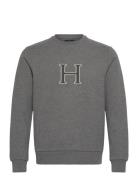 Hackett London Heritage H Crew Grå