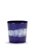 Serax Coffee Cup 25Cl Dark Blue-White Feast By Ottolenghi Set/4 Blå