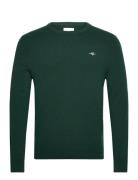 GANT Extrafine Lambswool C-Neck Grön