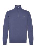 GANT Superfine Lambswool Half Zip Blå