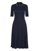 Lauren Ralph Lauren Cotton-Blend Polo Dress Marinblå