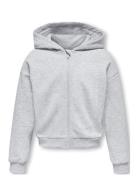 Kids Only Kogfave L/S Zip Hood Swt Grå