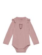 CeLaVi Body Ls, Solid W. Print Rosa