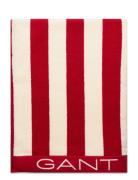 GANT Block Stripe Beach Towel Röd