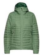 Bergans Lava Light Down Jacket W/Hood Women Jade Green Xs Grön