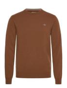 GANT Superfine Lambswool C-Neck Brun