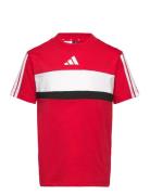 Adidas Sportswear J 3S Tib T Röd