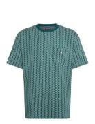 Scotch & Soda Jacquard Relaxed Fit T-Shirt Grön