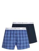 Tommy Hilfiger 2P Woven Boxer Marinblå