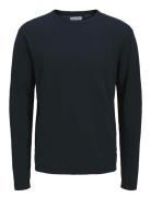 Jack & J S Jjesummer Knit Crew Neck Sn Marinblå