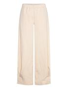 Mango Pleated Jogger Trousers Beige