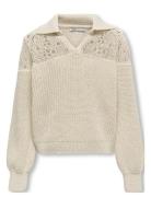 Kids Only Kogmeryl Life Ls Polo Neck Knt Beige