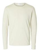 Selected Homme Slhrome Ls Knit Crew Neck Noos Kräm