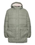 Hunter Mens Intrepid Long Puffer Khaki Green