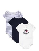 Tommy Hilfiger 3 Pack Body Ss Giftbox Blå