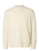 Selected Homme Slhreuben Ls Knit Relaxed Crew Neck Kräm