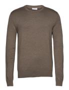 Lindbergh Ecovero L/S O-Neck Knit Grå