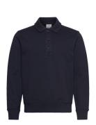 Mango Regular-Fit Cotton Polo Sweatshirt Marinblå