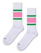 Happy Socks Simple Stripe Sneaker Sock Vit