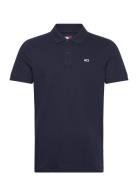 Tommy Jeans Tjm Slim Placket Polo Ext Marinblå