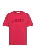 GANT Rel Graphic Ss T-Shirt Röd