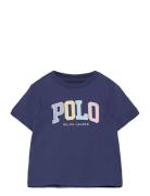 Ralph Lauren Kids Logo Cotton Jersey Tee Marinblå