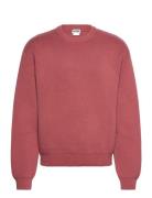 Weekday Regular Cotton Sweater Röd