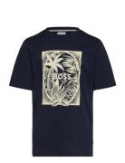 BOSS Short Sleeves Tee-Shirt Marinblå