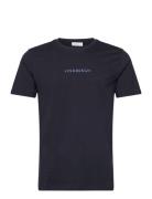 Lindbergh Lindbergh Print Tee S/S Marinblå