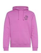 Scotch & Soda Front And Back Artwork Hoodie Rosa