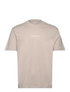 Tom Tailor Relaxed Printed T-Shirt Beige