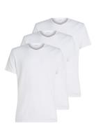 Calvin Klein S/S Crew Neck 3Pk Vit