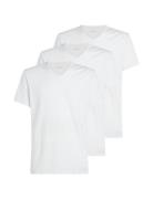 Calvin Klein S/S V Neck 3Pk Vit