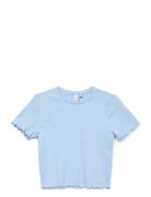 Vero Moda Girl Vmlavender Ss Cropped Top Jrs Girl Blå