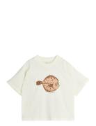 Mini Rodini Flundra Sp Ss Tee Vit