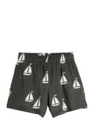 Mini Rodini Sailing Boats Aop Shorts Svart