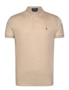 Polo Ralph Lauren Custom Slim Fit Soft Cotton Polo Shirt Beige