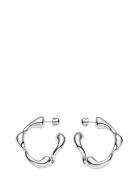 Maria Black Splash Hoops Small Silver - Pair Silver