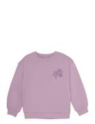 Daily 7 Sweater Flower Backprint Lila