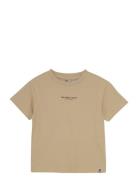 Daily 7 T-Shirt Structure Print Beige