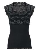 Rosemunde Rwbalta Ss Lace Top Svart