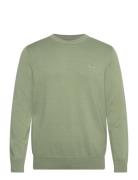 GANT Classic Cotton C-Neck Khaki Green