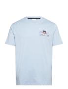 GANT Reg Archive Shield Emb Ss T-Shirt Blå