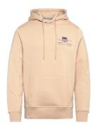 GANT Reg Medium Archive Shield Hoodie Beige